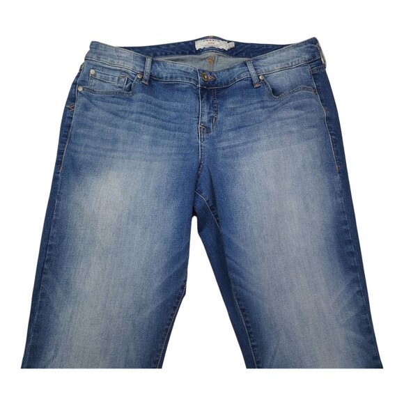 Torrid Denim Blue Jeans 16T Stretch Cotton Blend Womens Straight Fit Faded - Picture 8 of 9